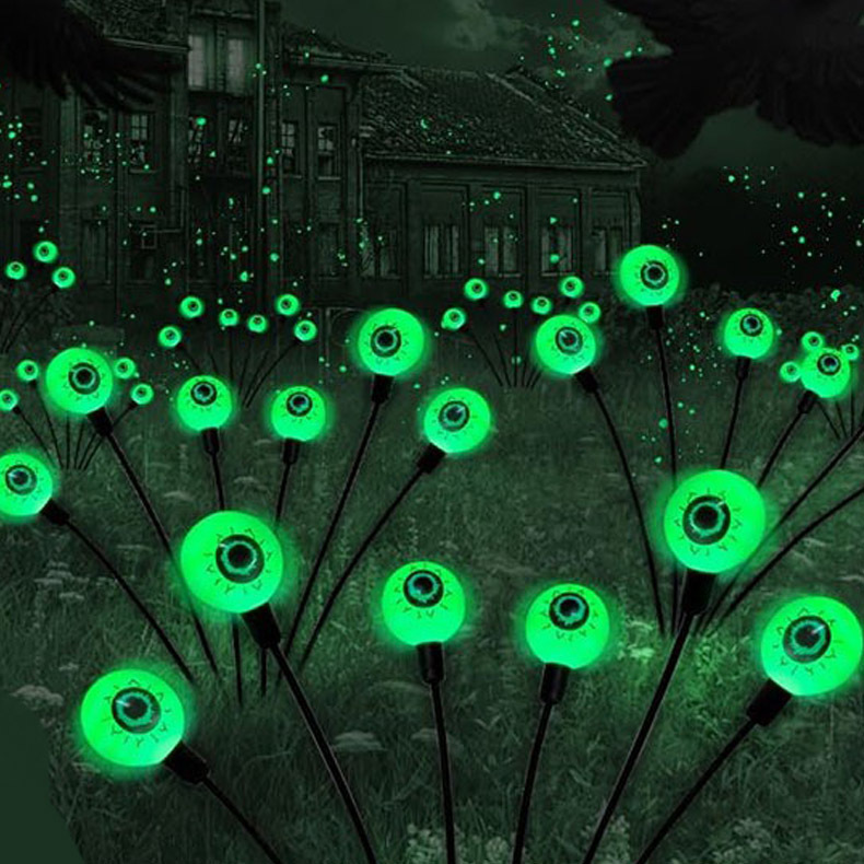 Halloween Solar Eyeball LED String Lights - Waterproof Garden Decor | GardenGlow UK product image 1
