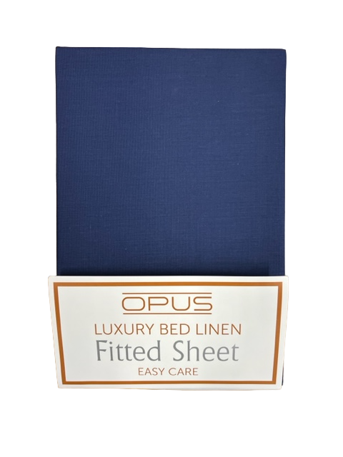 Opus Double Bed Flat Sheet Navy