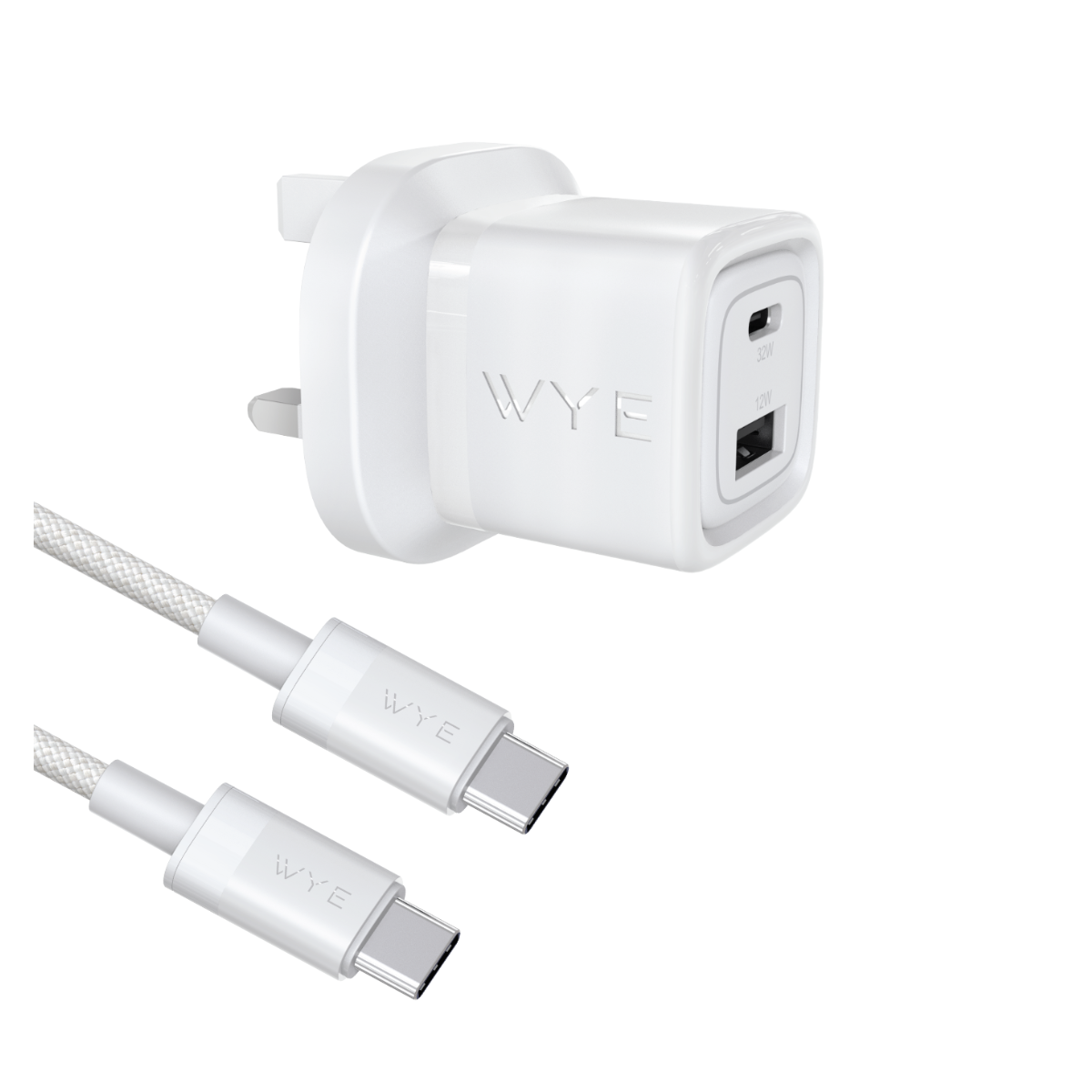 WyeFlux 32W Dual-Port GaN Charging Kit