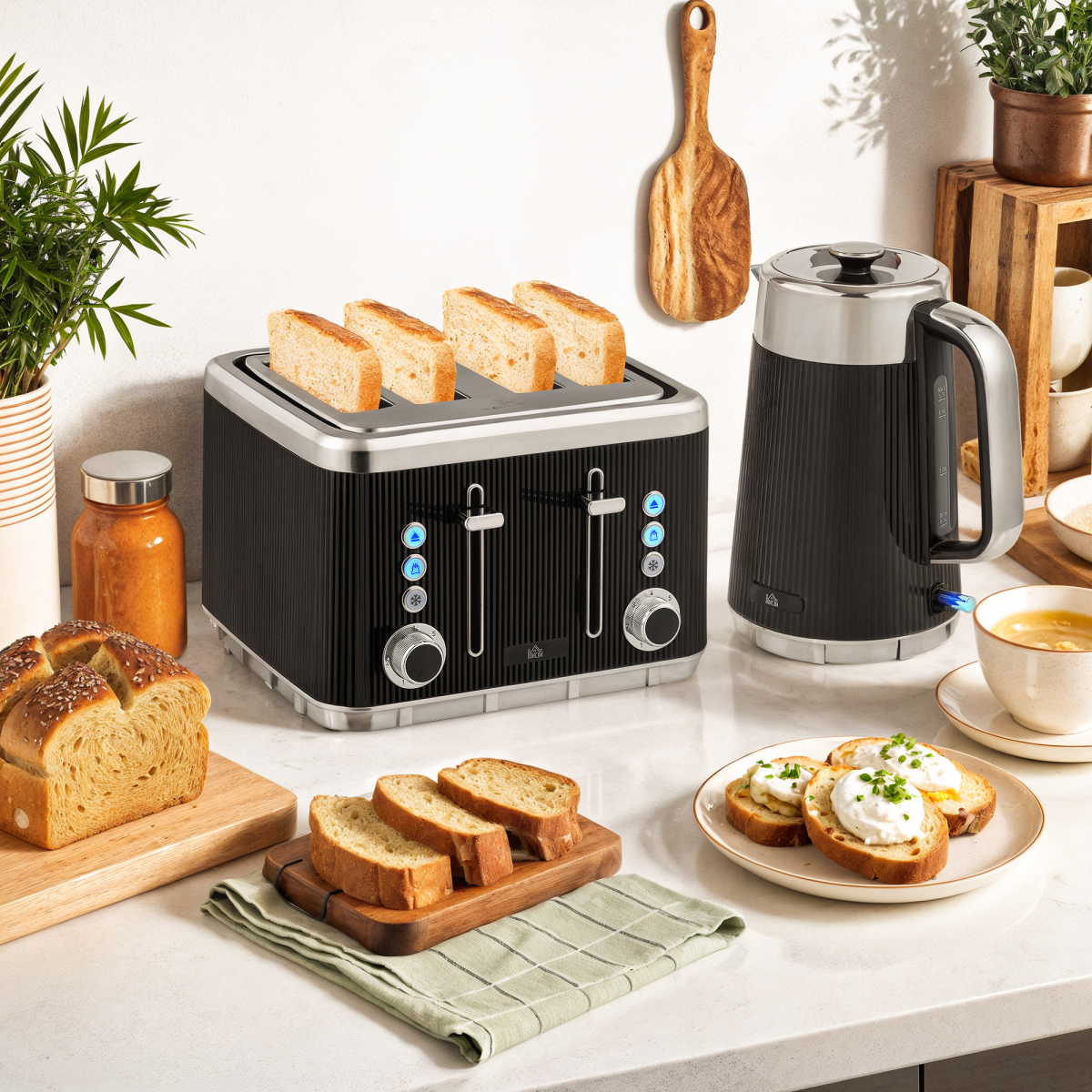 Kettle And Toaster Set