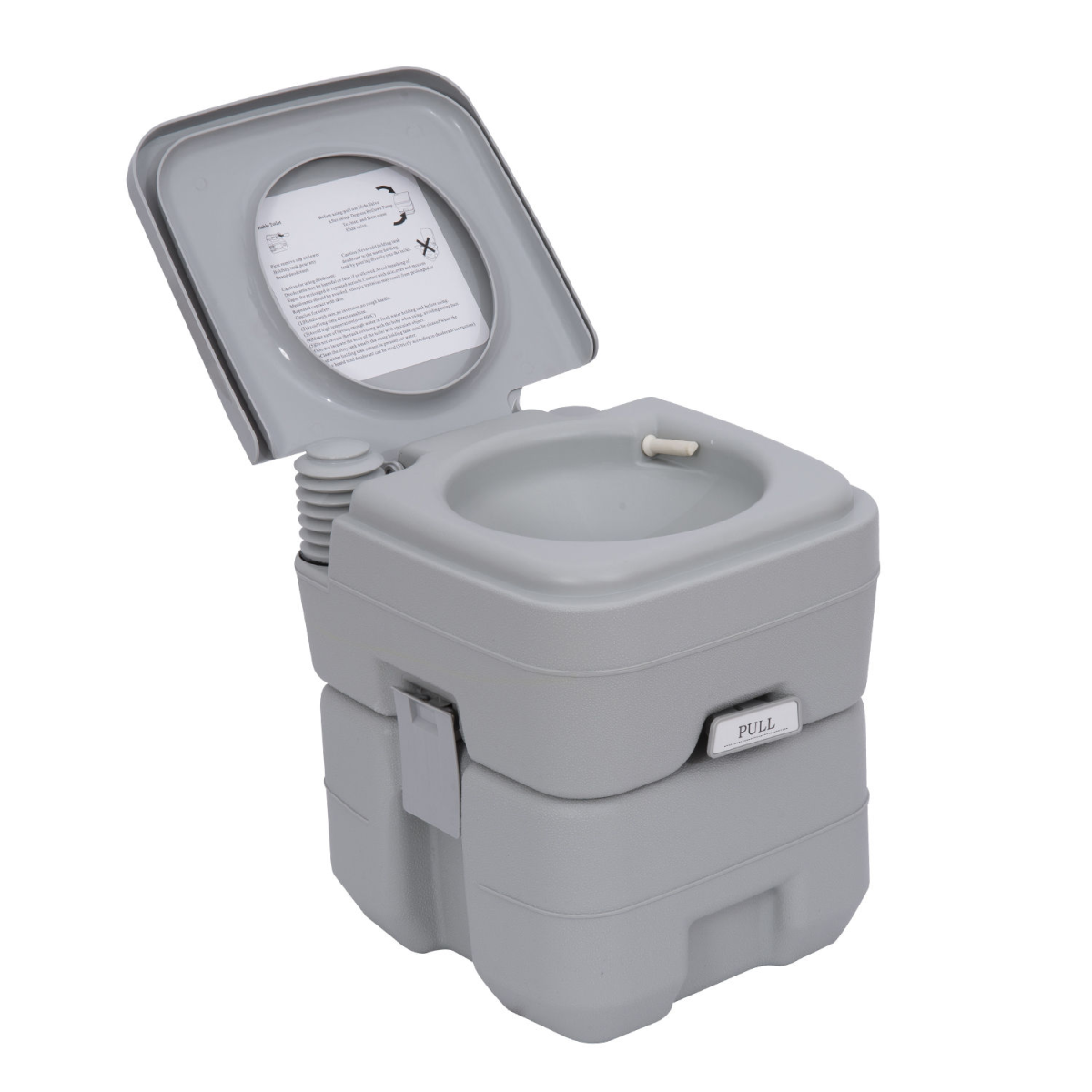 20l Camping Toilet Portable Travel Wc Caravan Picnic Fishing Restroom Outsunny