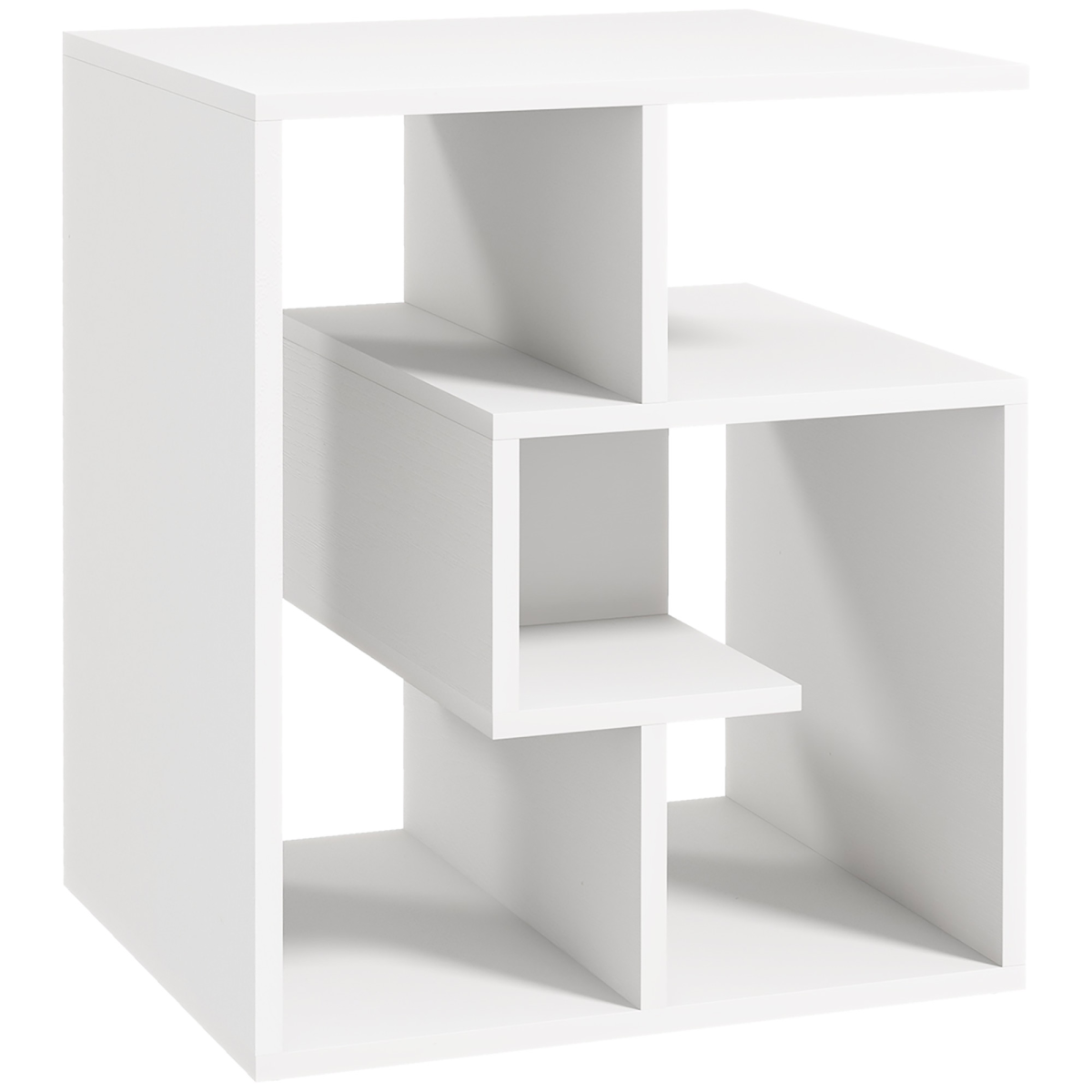 3-Tier Side End Table Open Shelves Storage Coffee Book Magazine Desk