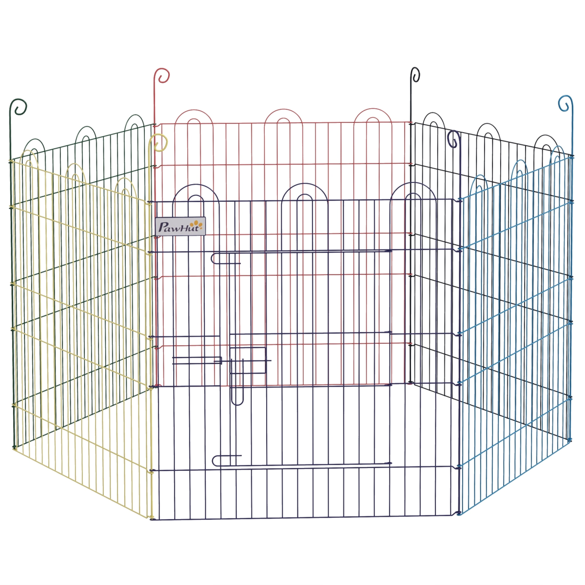 Pawhut Pet Playpen Dog Puppy Crate Kennel With Door