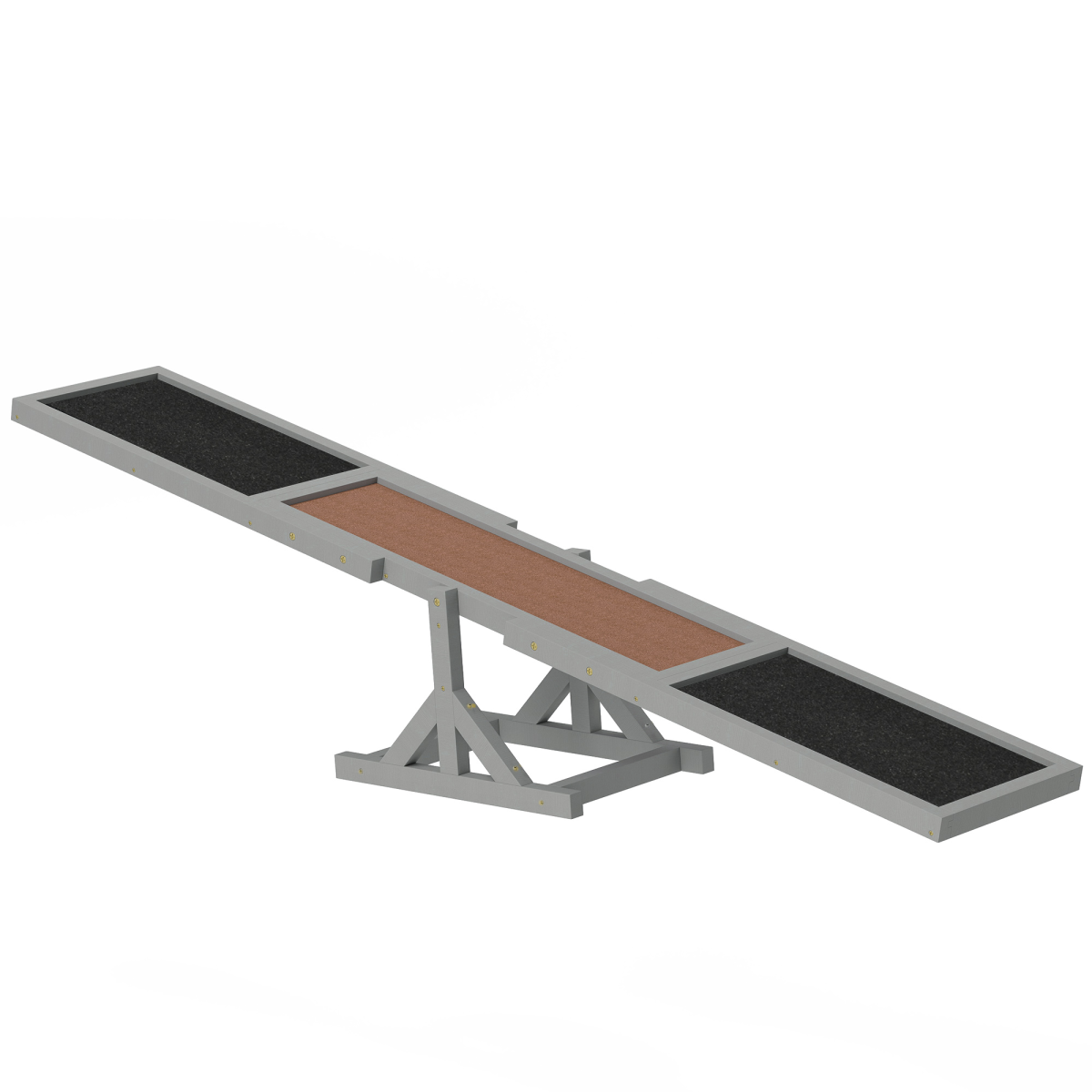 Pawhut Wooden Pet Seesaw For Big Dogs With Anti-Slip Surface, 180 X 30 X 30cm