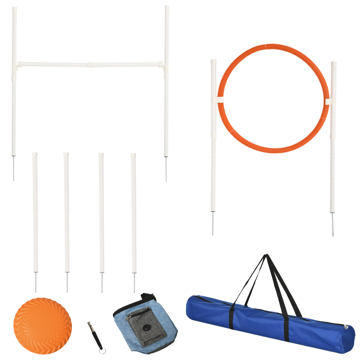 Dog Agility Equipment Obedience Training Set For Dogs - Multicoloured