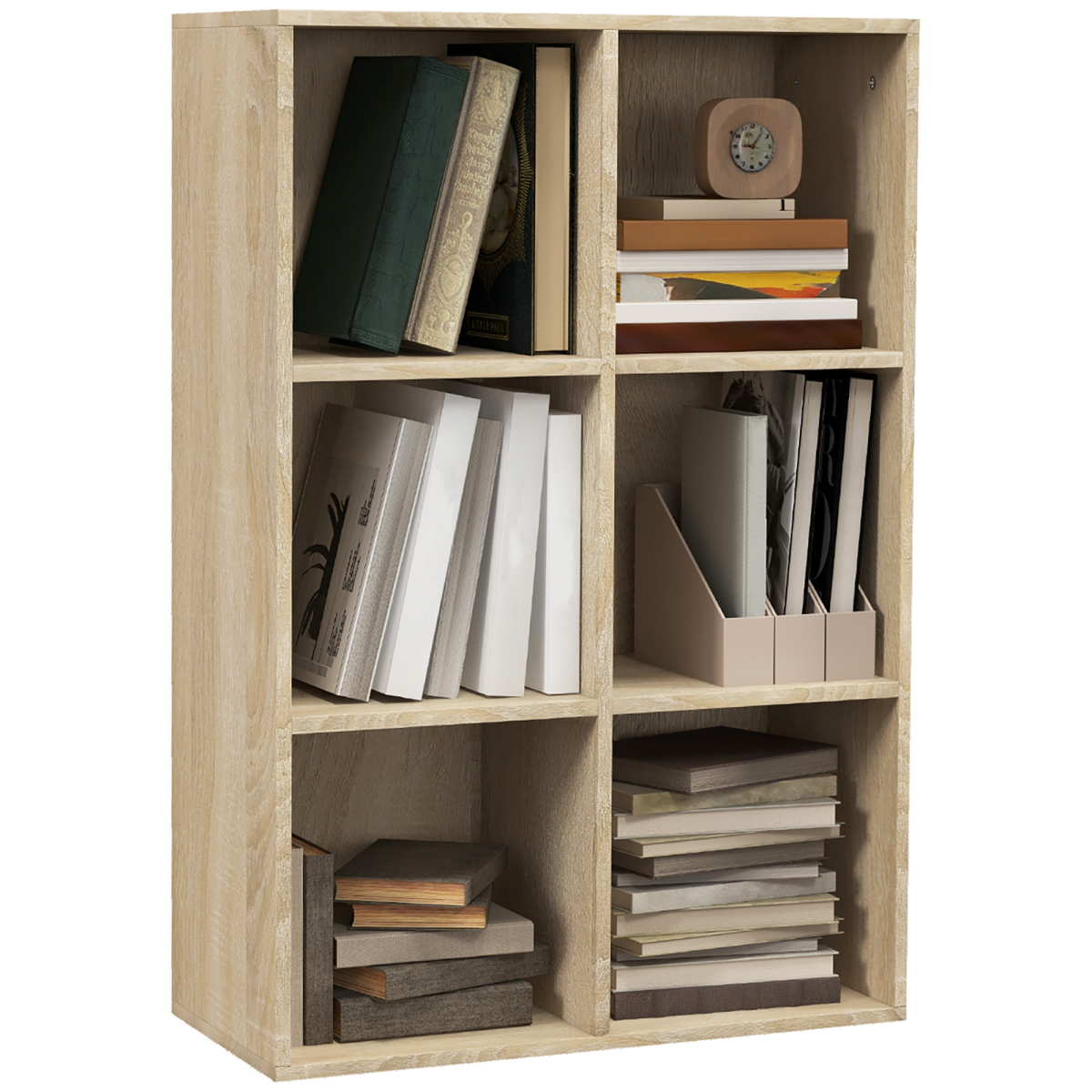 Homcom Cubic Cabinet Bookcase Storage Shelves For Home Office