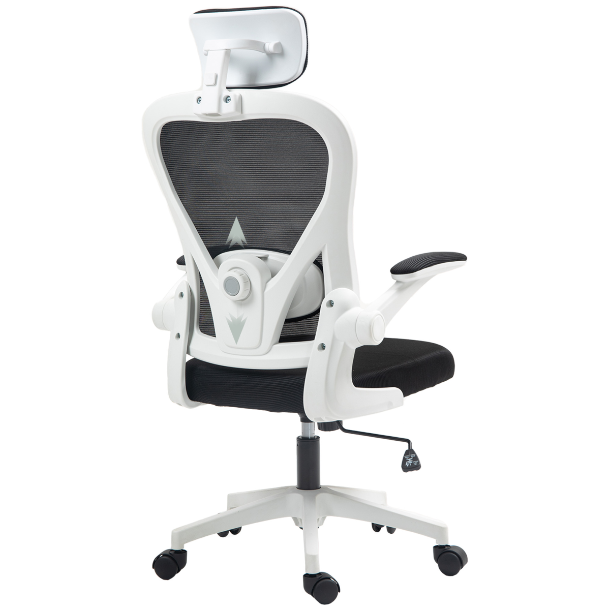 Homcom Executive Mesh Office Chair With Headrest, Lumbar Support