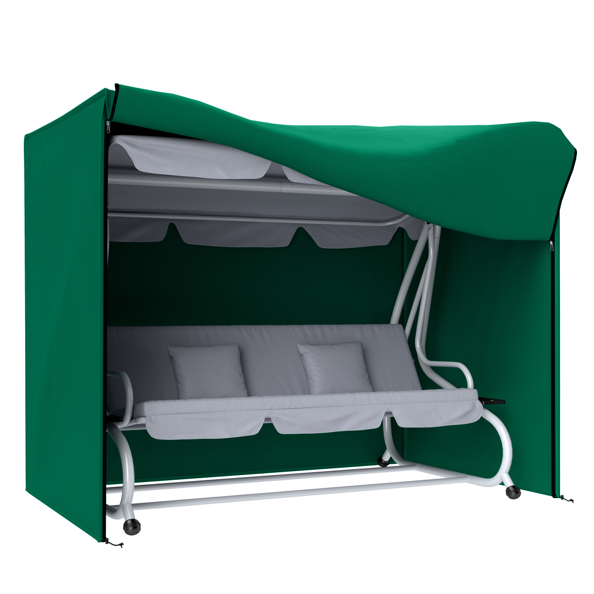 Outsunny 3 Seater Garden Swing Cover, Windproof And Anti-Uv