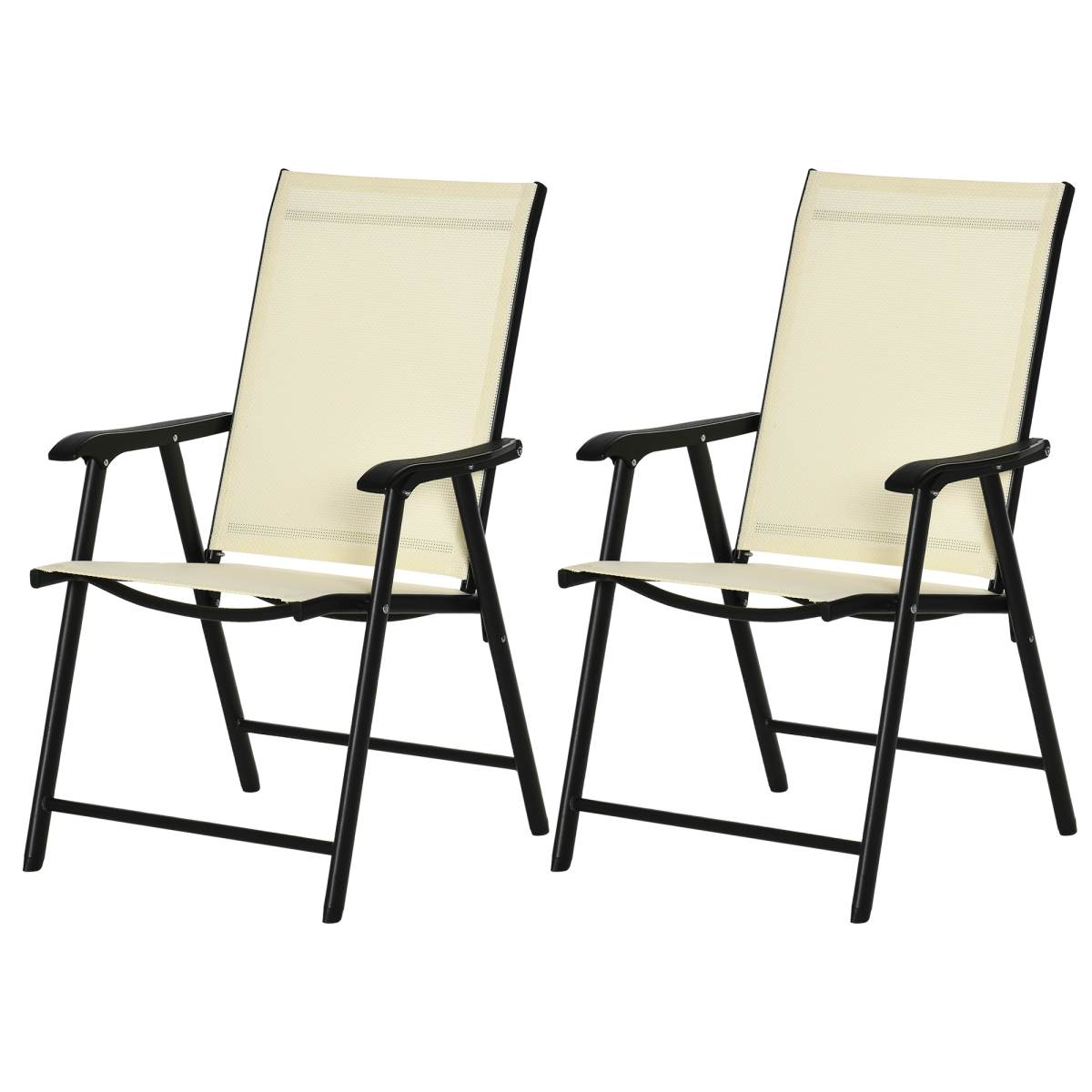 Durable Charcoal Grey Folding Chairs - Comfort & Convenience Set Of 4