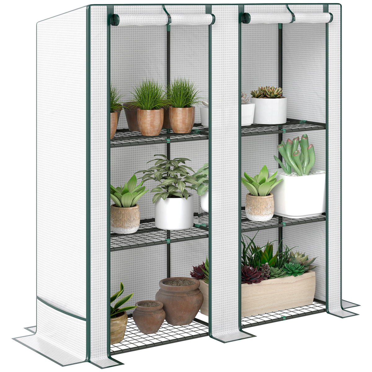 Garden Plant Organiser - Durable Shelves with Weather Protection