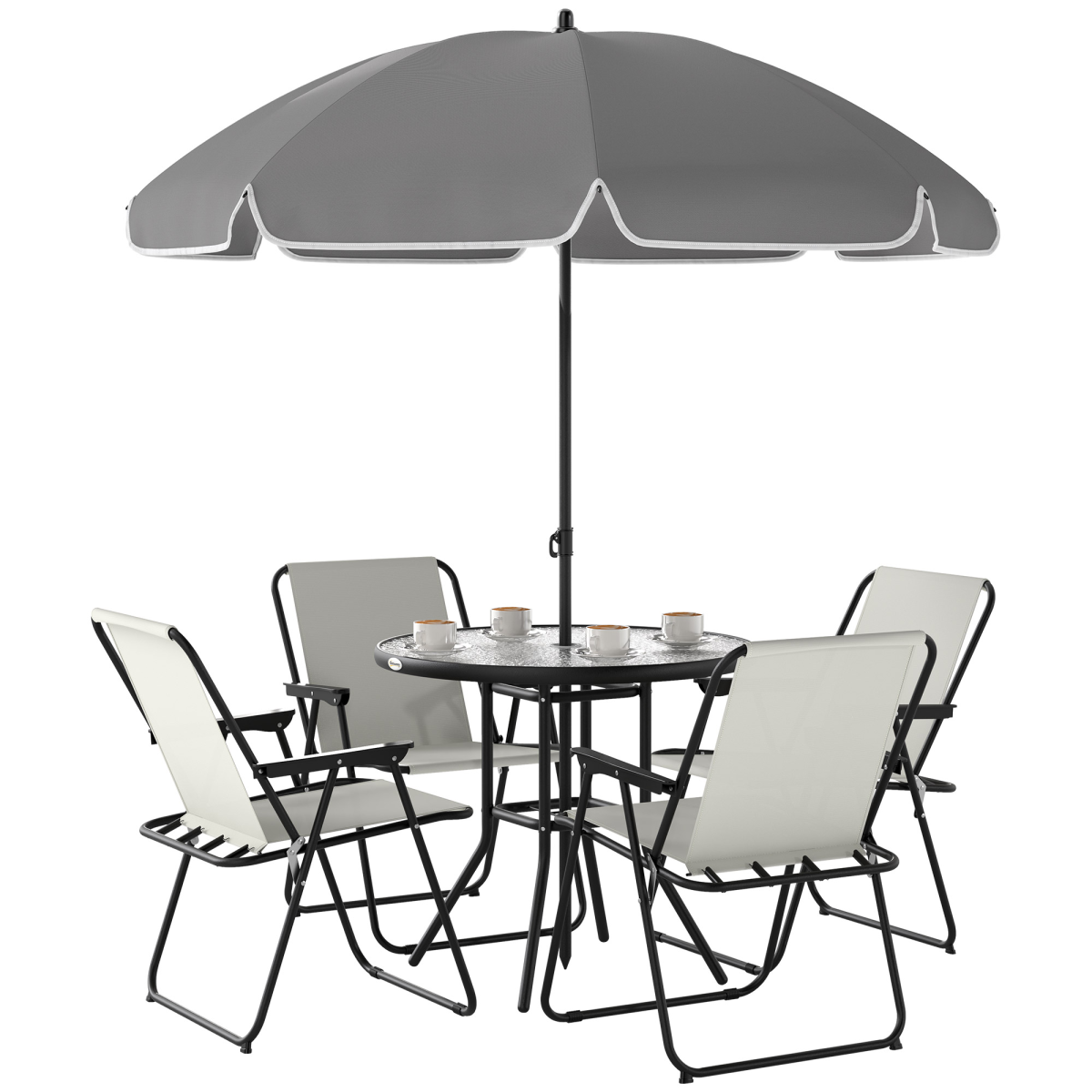Stylish Outdoor Dining Set with Parasol - Comfortable & Durable Garden Furniture