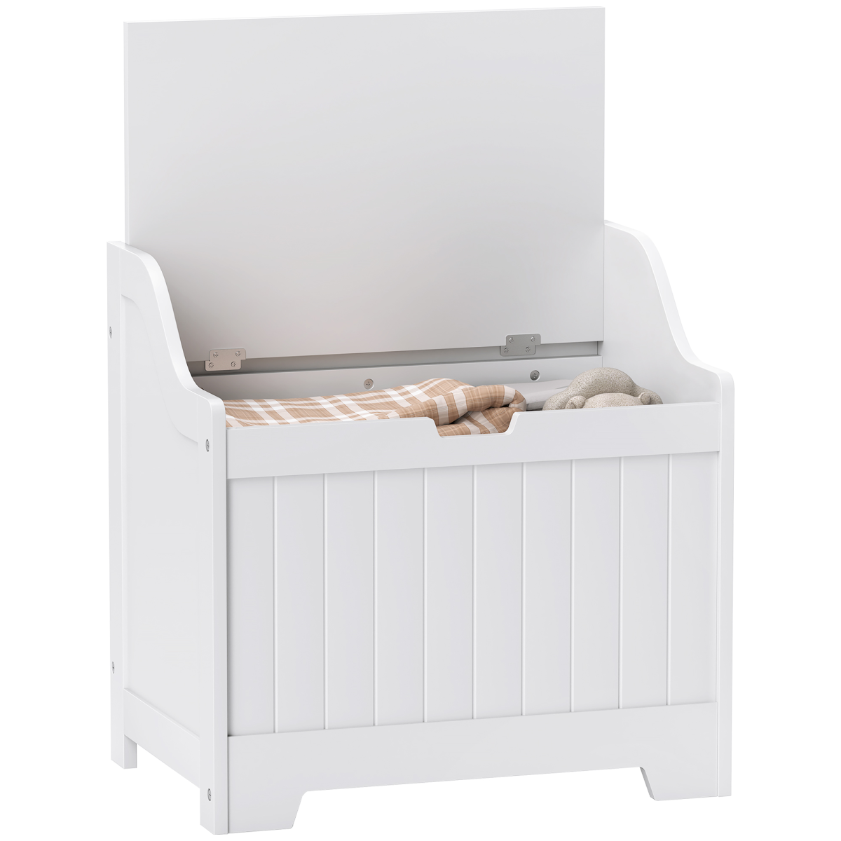 Homcom Storage Trunk With Safety Hinge For Living Room, 56.4cm