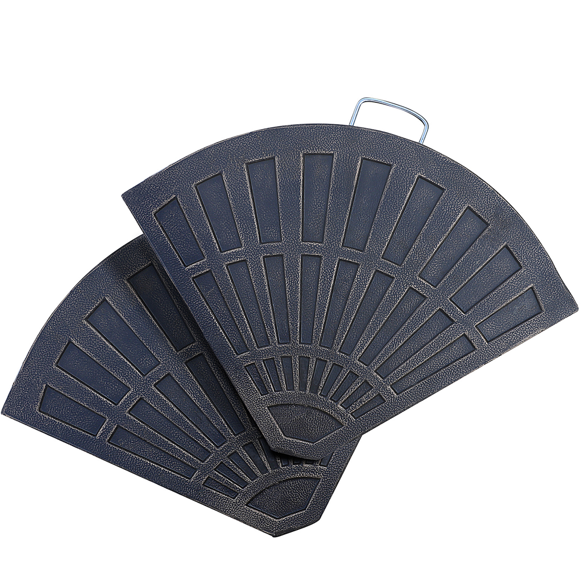  2 Piece Colophony Fan-Shaped Garden Parasol Umbrella Base