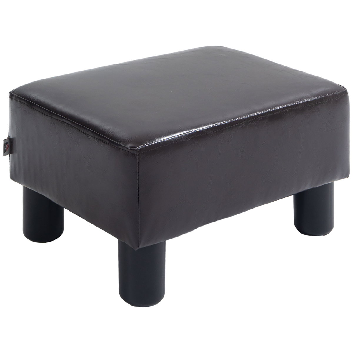 Chic Linen Fabric Footstool Ottoman Cube - 40cm x 30cm x 24cm - Brown Design - Picture 36 of 44