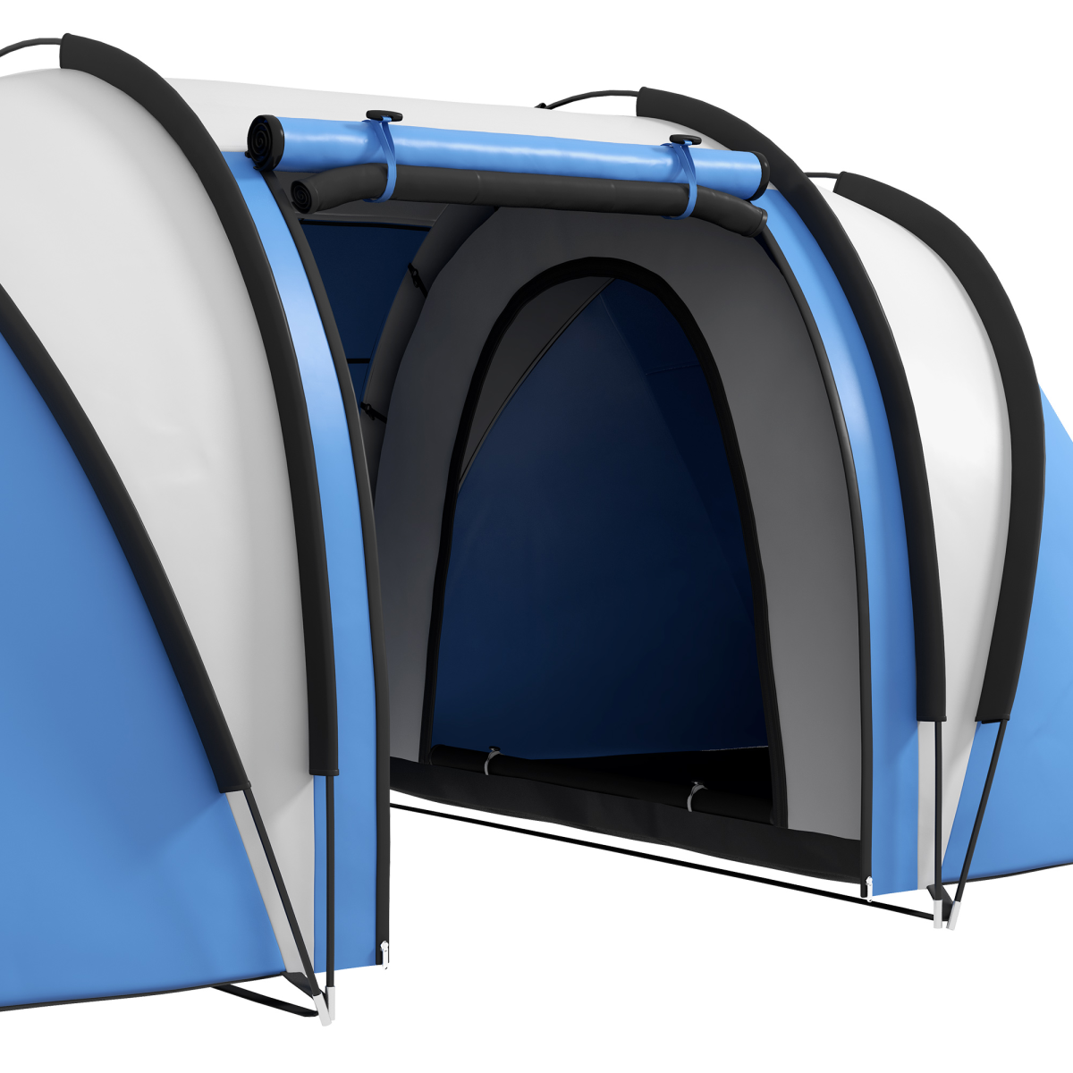 Spacious 2 Bedroom Camping Tent With Living Area & 3000mm Waterproof Design - Picture 25 of 27