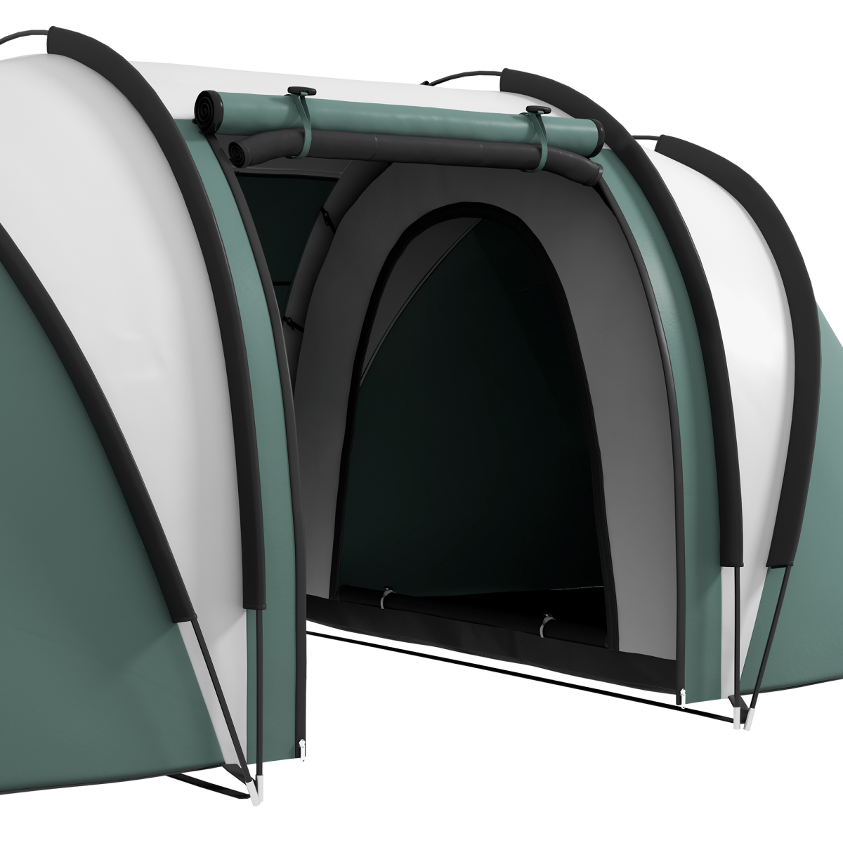 Spacious 2 Bedroom Camping Tent With Living Area & 3000mm Waterproof Design - Picture 16 of 27