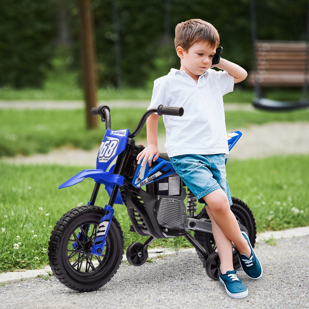 Kids Electric Motorbike with Twist Throttle & Music – Adventure Awaits! - Picture 20 of 36