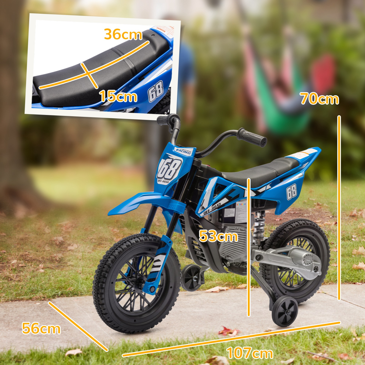 Kids Electric Motorbike with Twist Throttle & Music – Adventure Awaits! - Picture 21 of 36