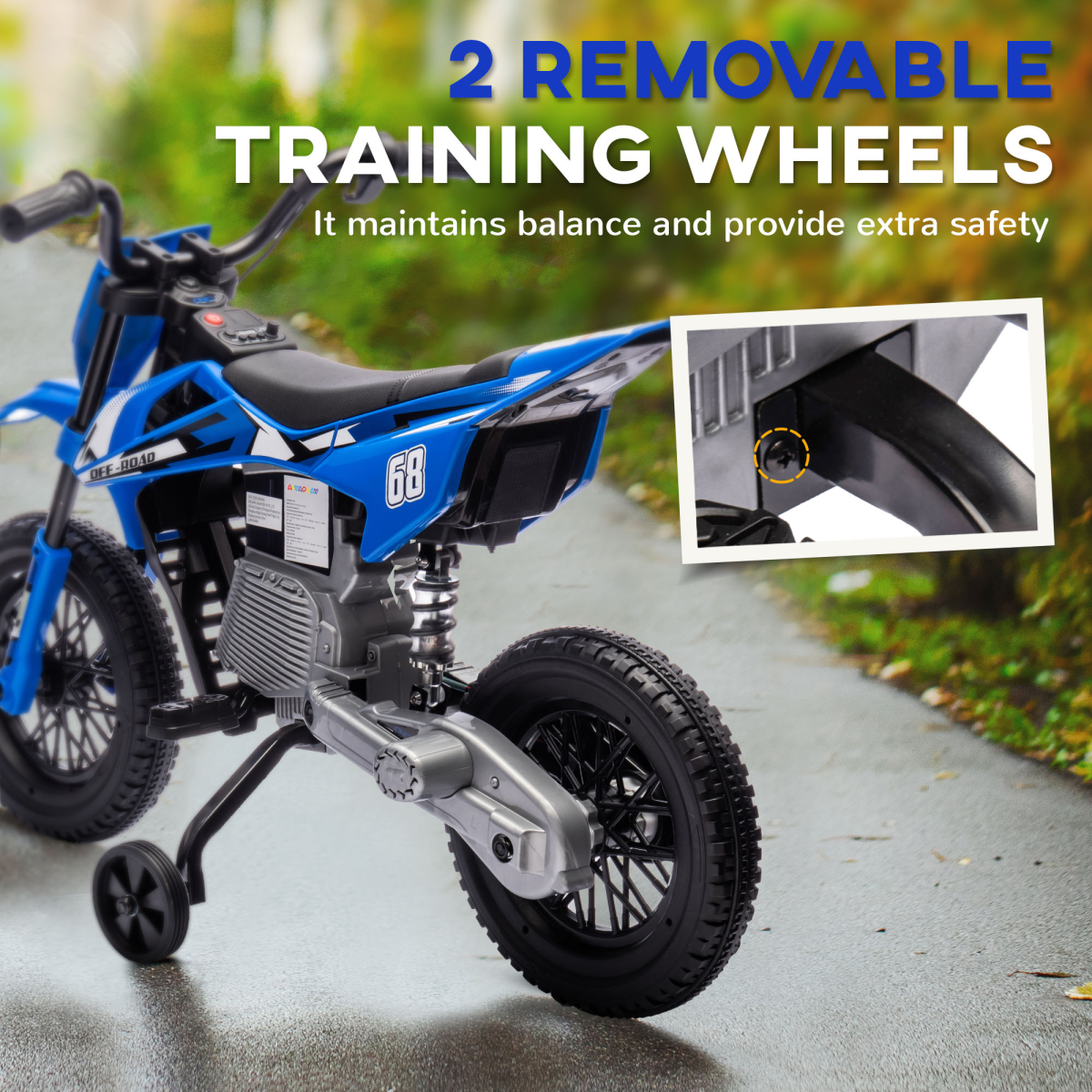 Kids Electric Motorbike with Twist Throttle & Music – Adventure Awaits! - Picture 23 of 36