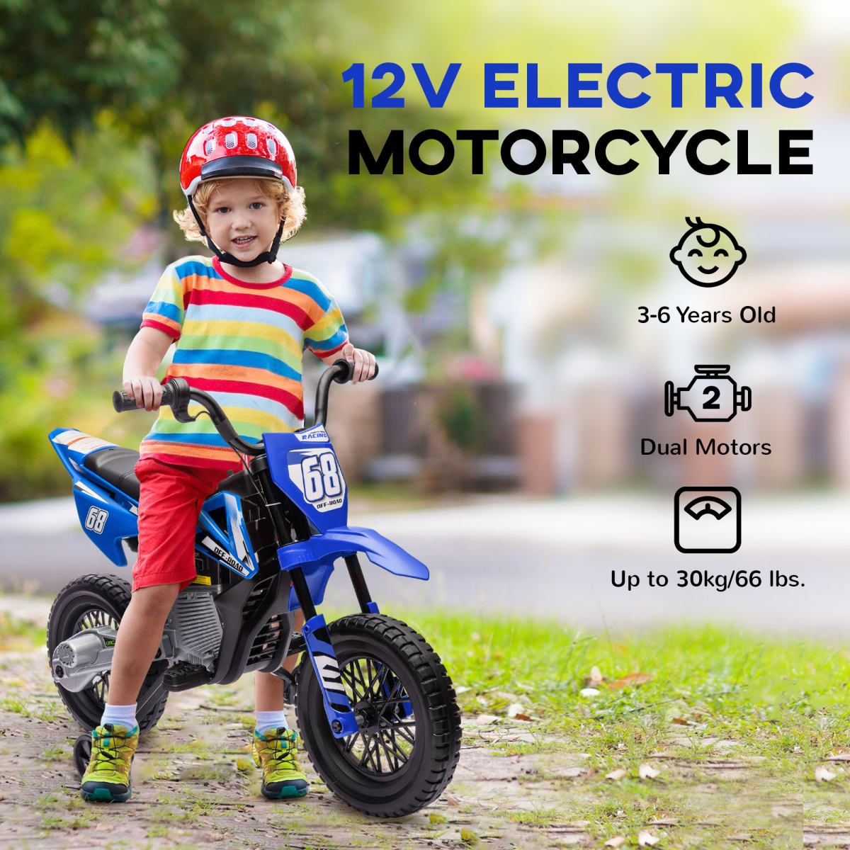 Kids Electric Motorbike with Twist Throttle & Music – Adventure Awaits! - Picture 24 of 36