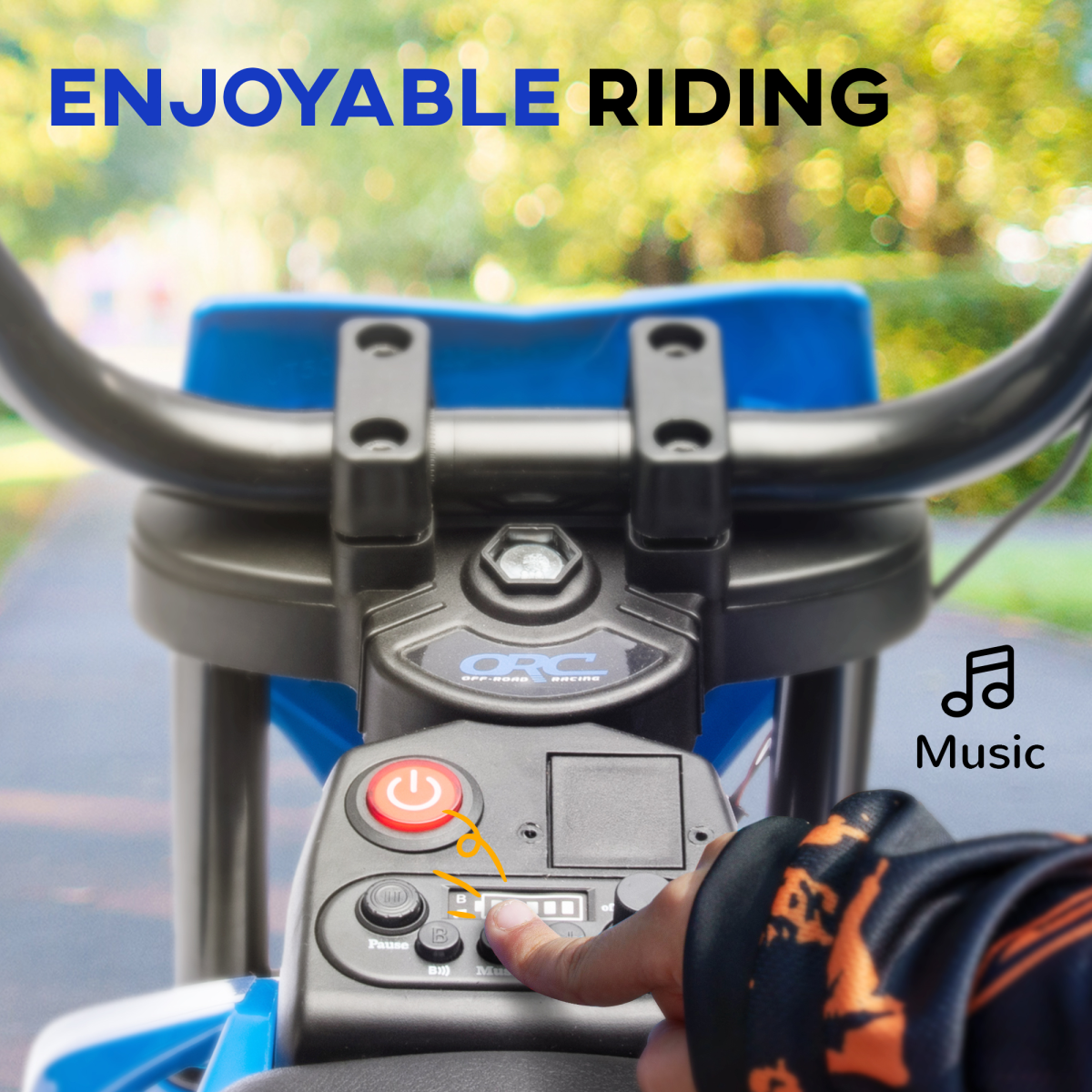 Kids Electric Motorbike with Twist Throttle & Music – Adventure Awaits! - Picture 26 of 36