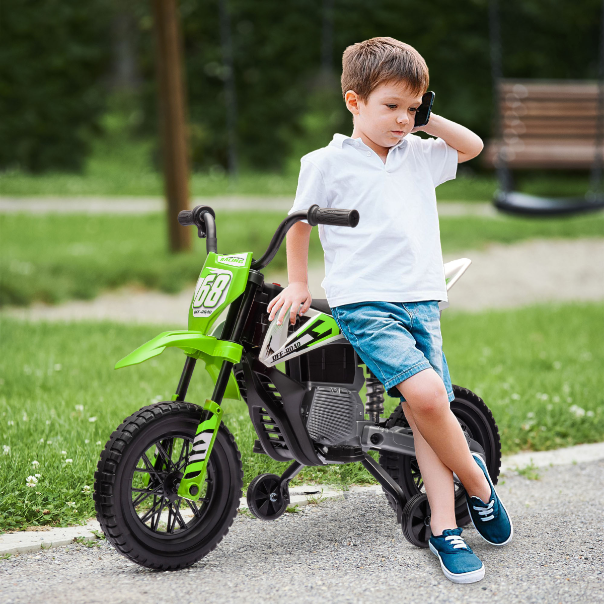 Kids Electric Motorbike with Twist Throttle & Music – Adventure Awaits! - Picture 11 of 36