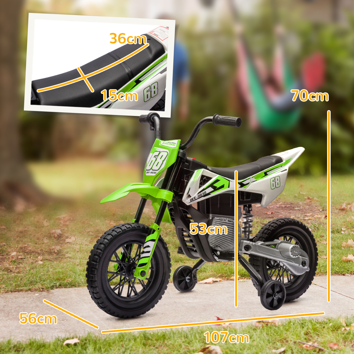 Kids Electric Motorbike with Twist Throttle & Music – Adventure Awaits! - Picture 12 of 36