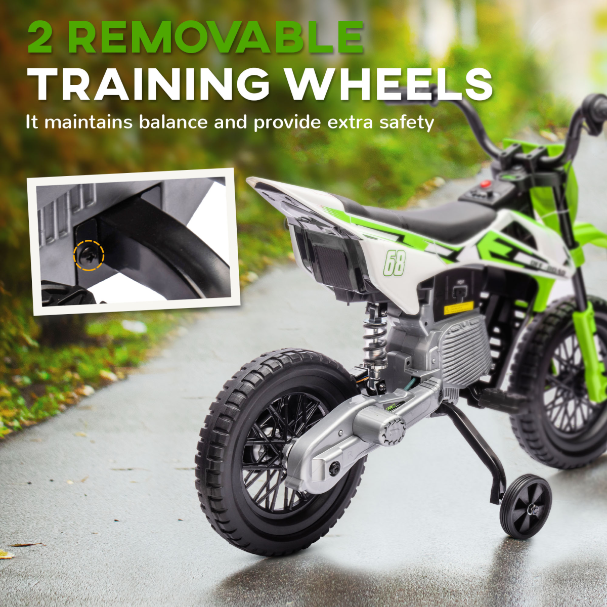 Kids Electric Motorbike with Twist Throttle & Music – Adventure Awaits! - Picture 14 of 36