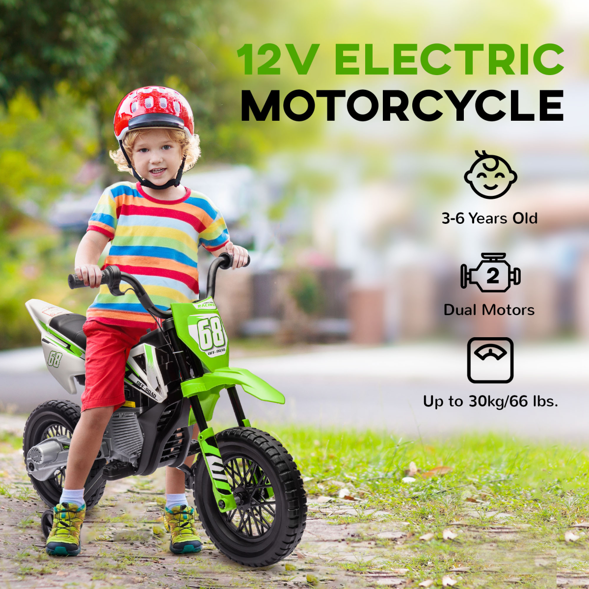 Kids Electric Motorbike with Twist Throttle & Music – Adventure Awaits! - Picture 15 of 36