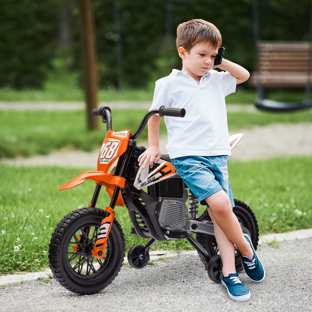 Kids Electric Motorbike with Twist Throttle & Music – Adventure Awaits! - Picture 29 of 36