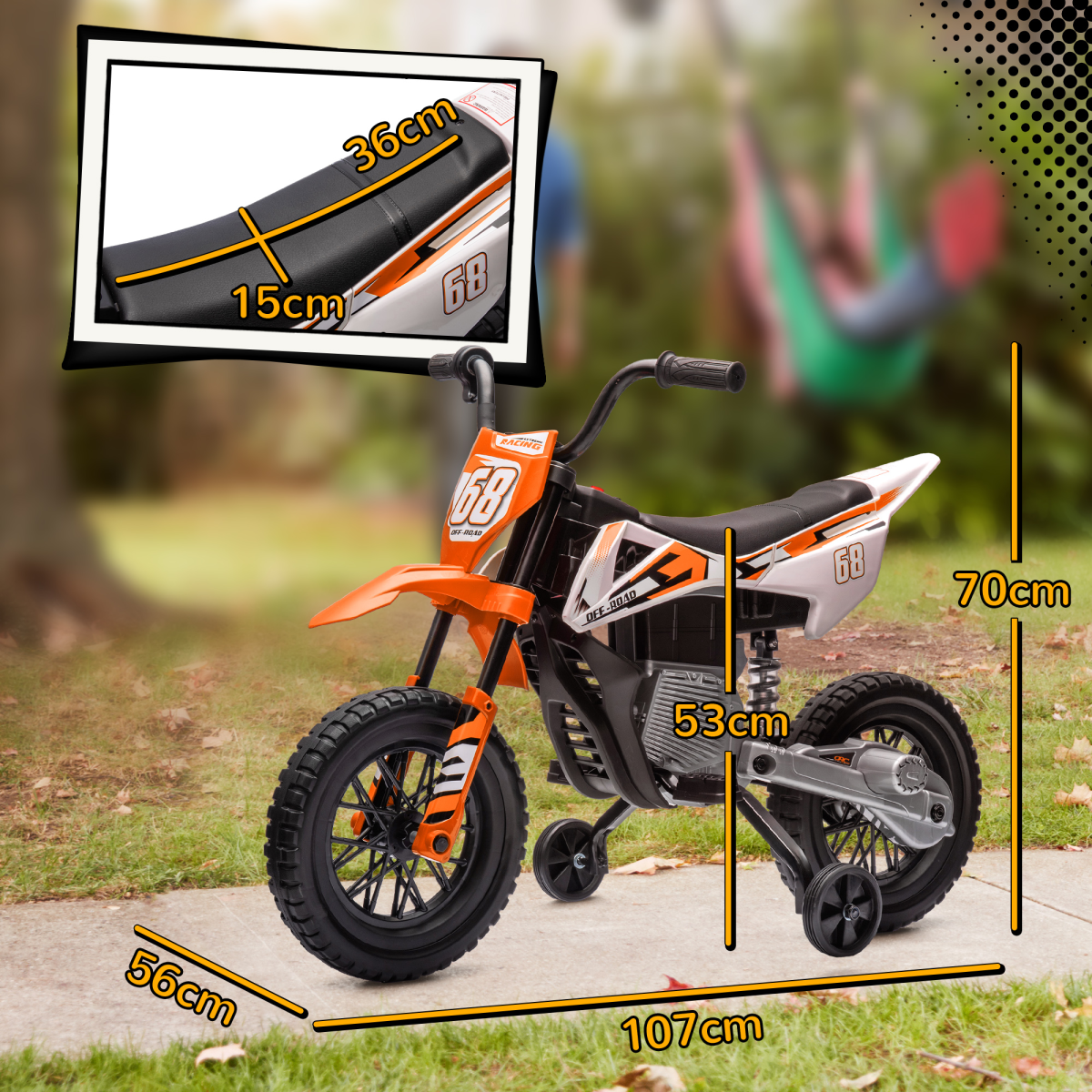Kids Electric Motorbike with Twist Throttle & Music – Adventure Awaits! - Picture 30 of 36