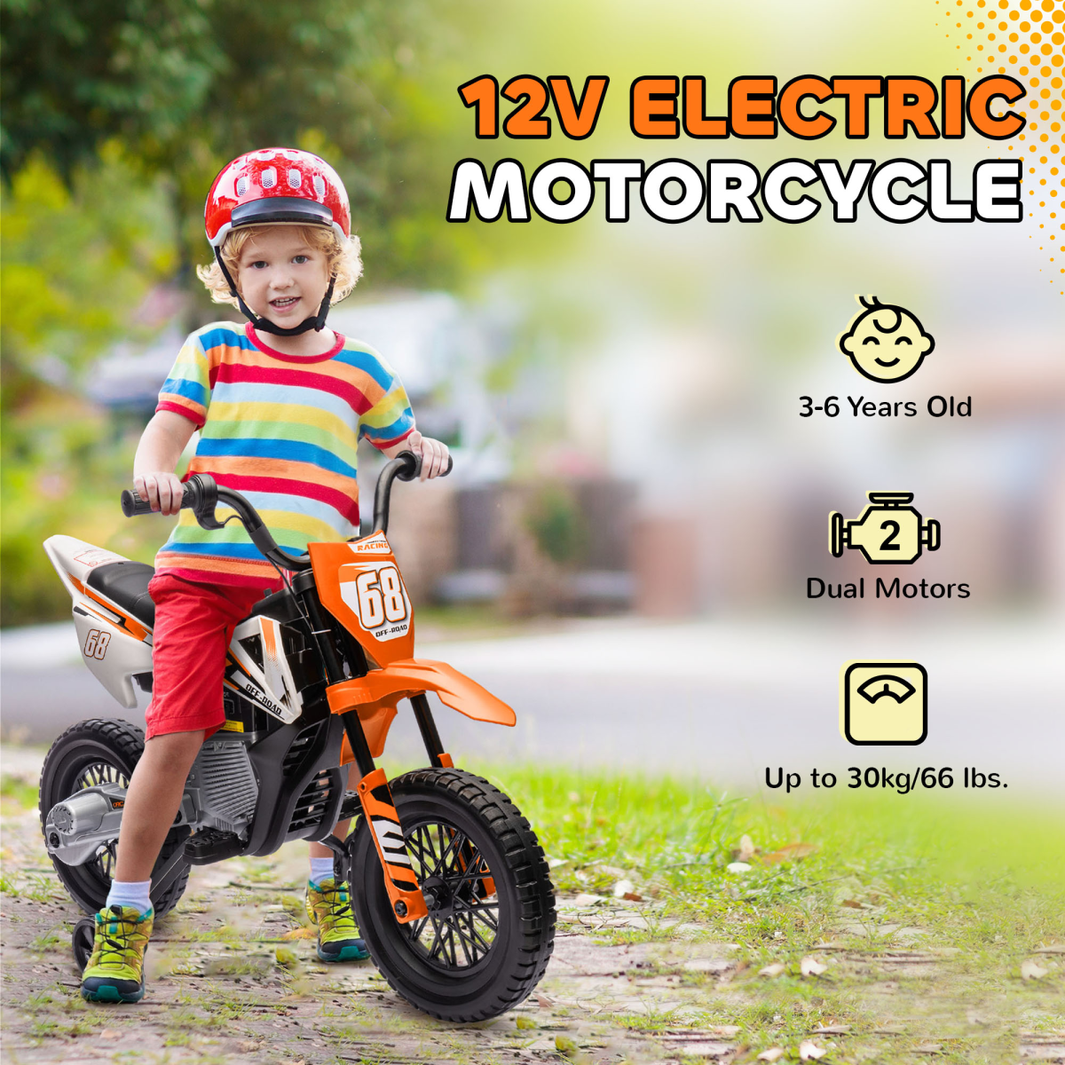 Kids Electric Motorbike with Twist Throttle & Music – Adventure Awaits! - Picture 33 of 36