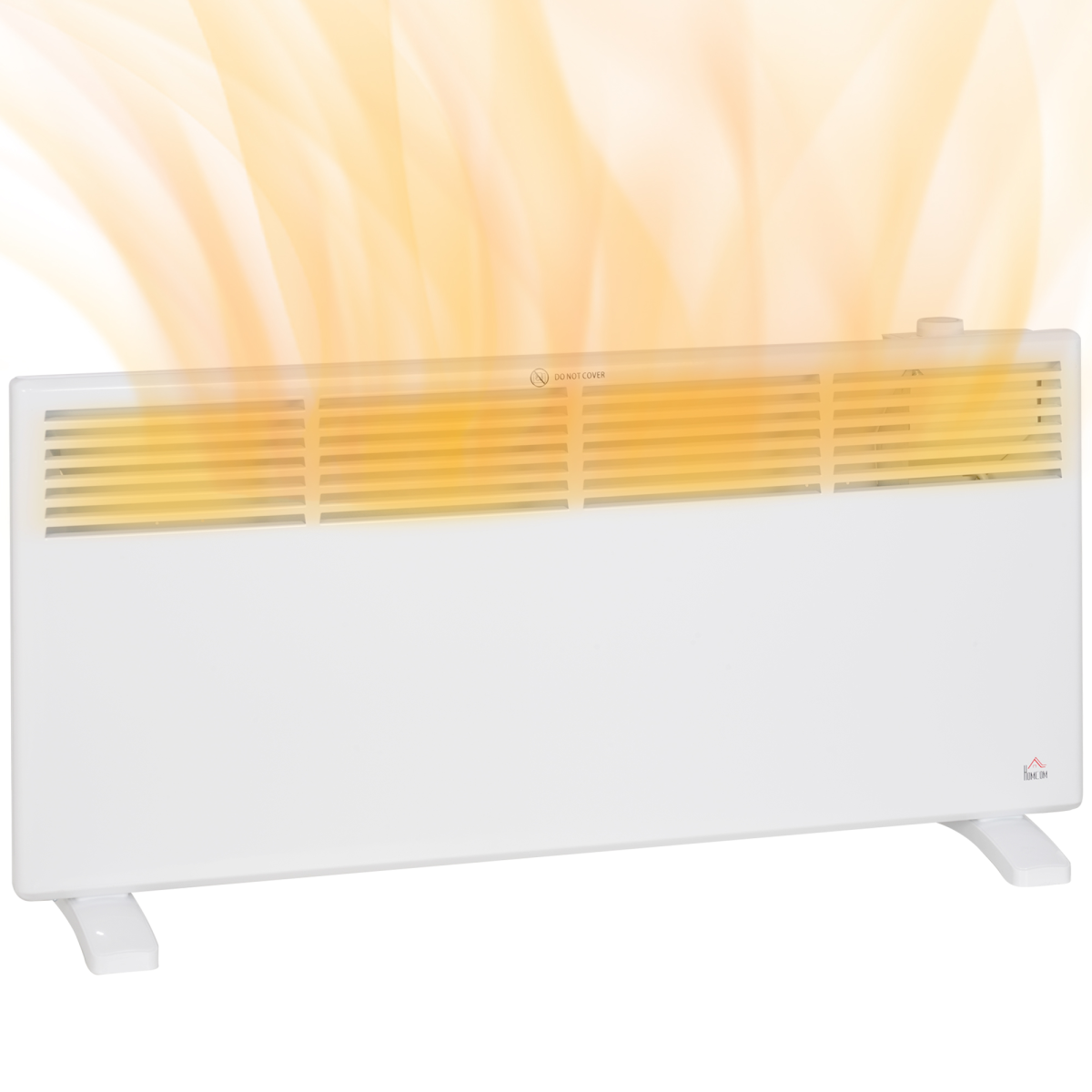 Homcom 2000w Panel Heater, Low Energy Electric Heater For Home, White