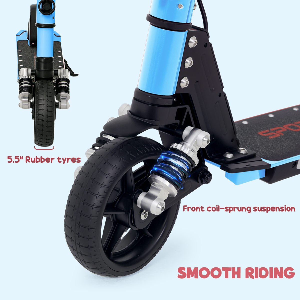 SPORTNOW Folding Electric Scooter w/ LED Lights and Display - Picture 47 of 59