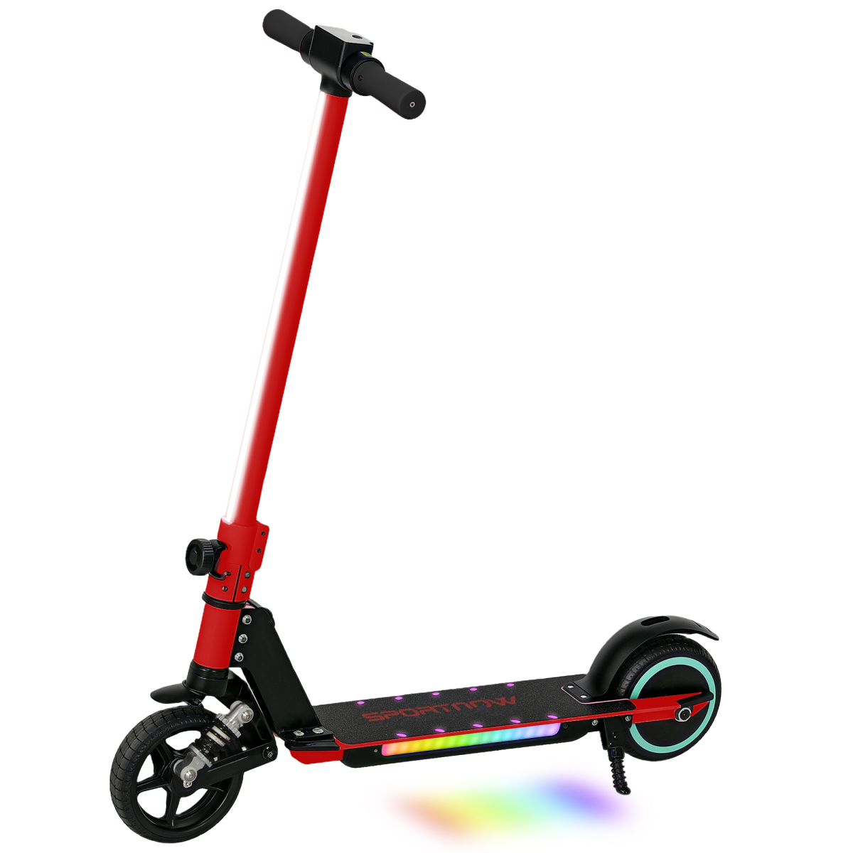 SPORTNOW Folding Electric Scooter w/ LED Lights and Display - Picture 11 of 59