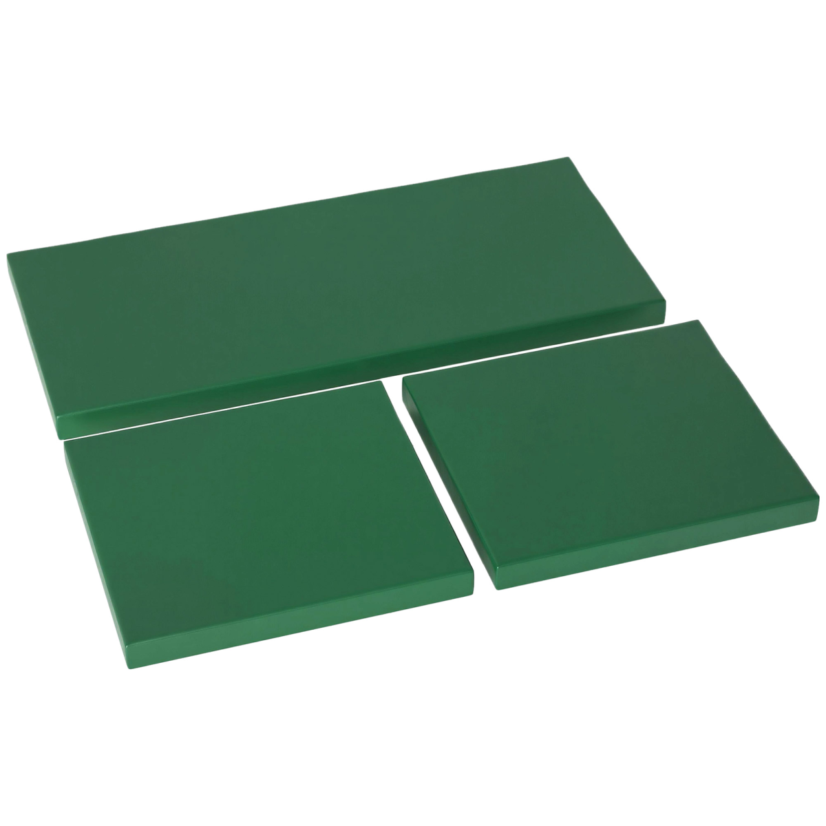 Outsunny 3pcs Rattan Garden Seat Cushions Pads For Patio Furniture Green