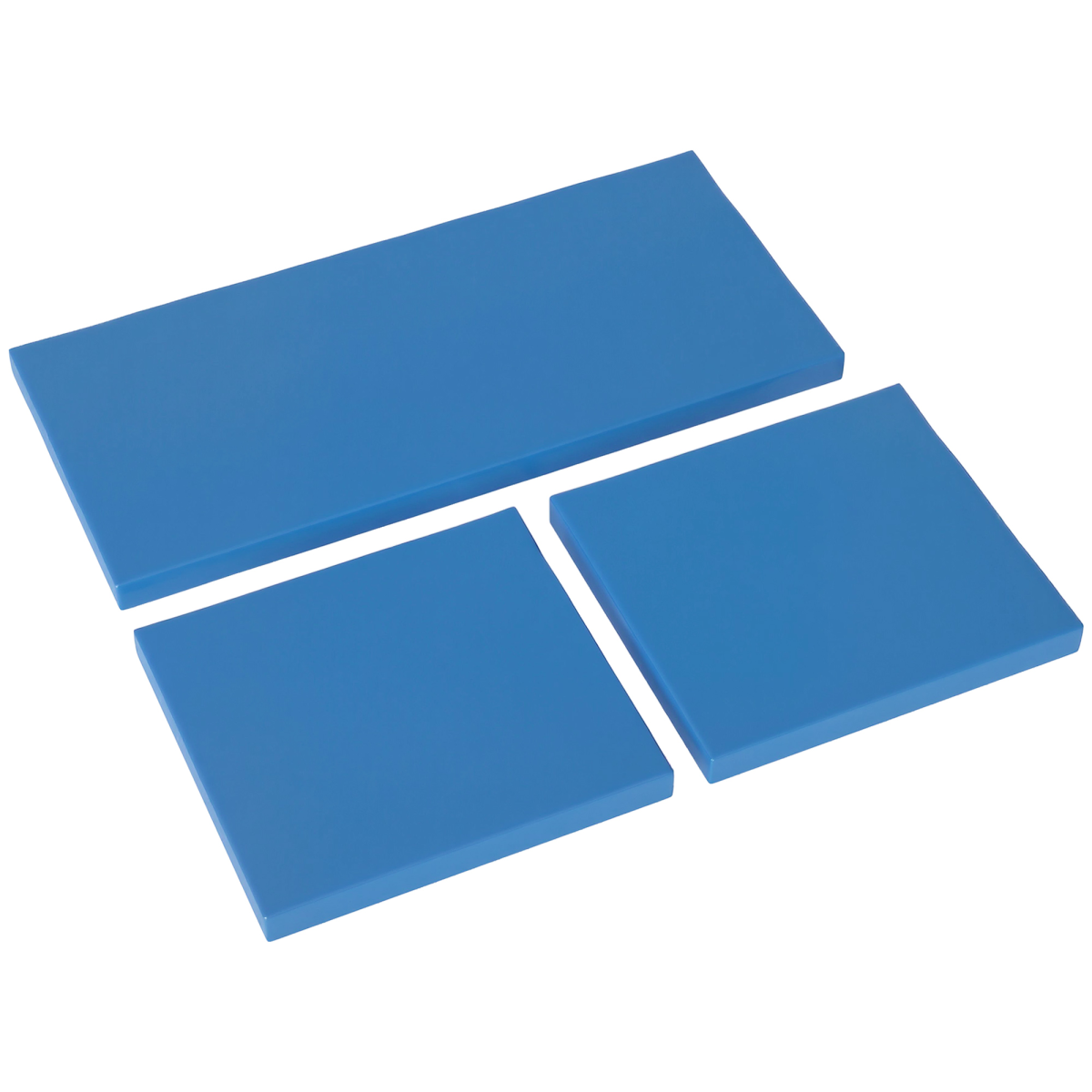 Outsunny 3pcs Rattan Garden Seat Cushions Pads For Patio Furniture Sky Blue