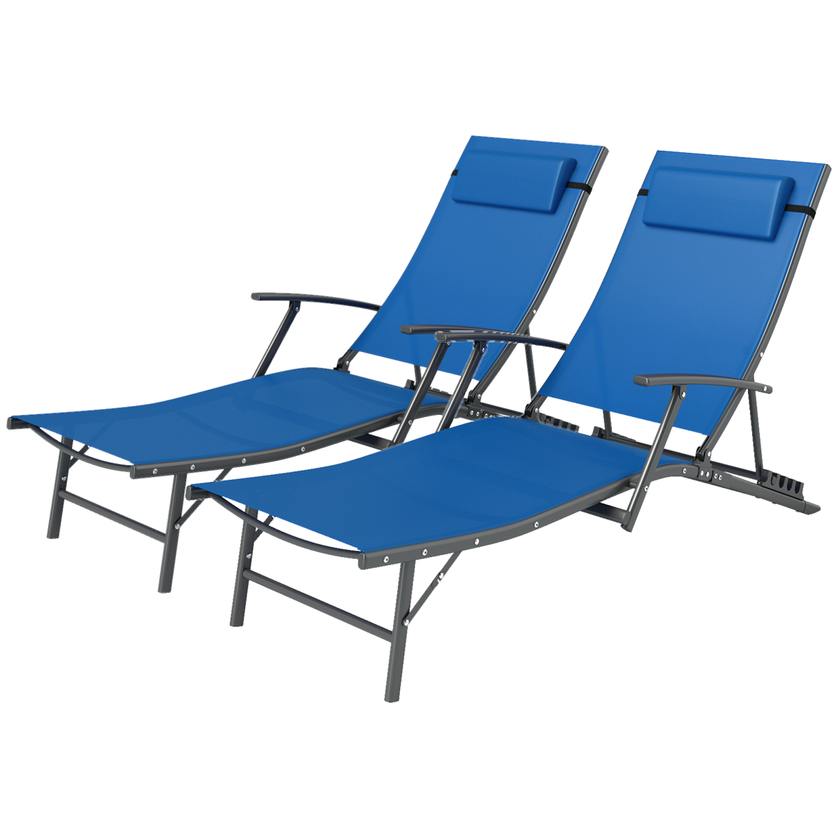 Adjustable Outdoor Recliner Chair - Durable & Comfortable Folding Lounger