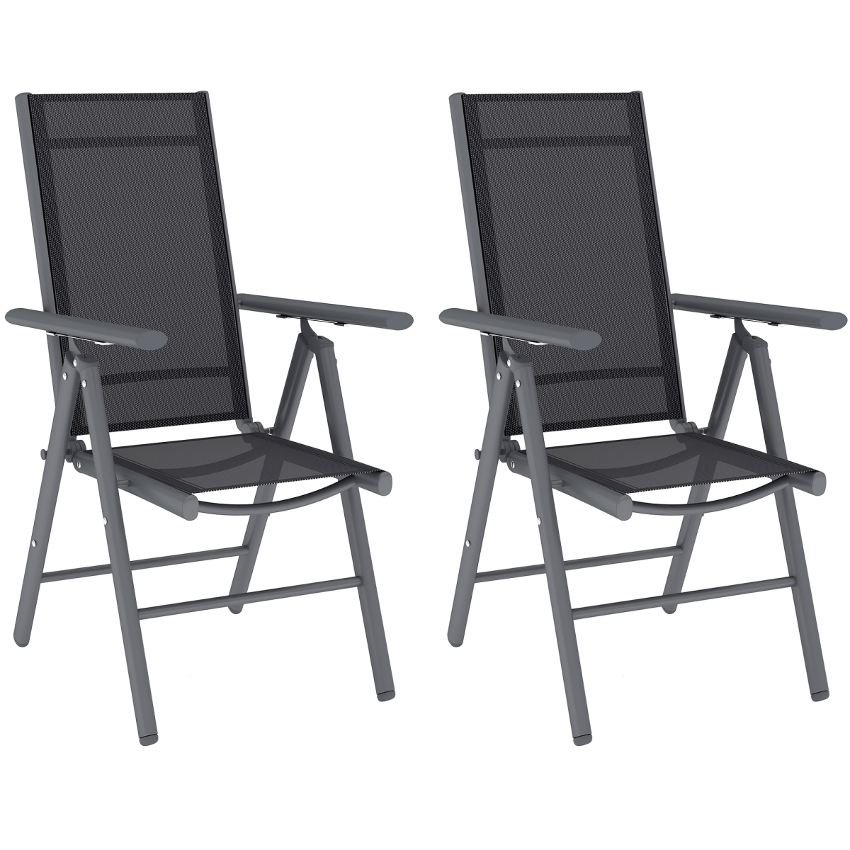 Aluminium Folding Chairs Set - Lightweight & Comfortable Outdoor Seating