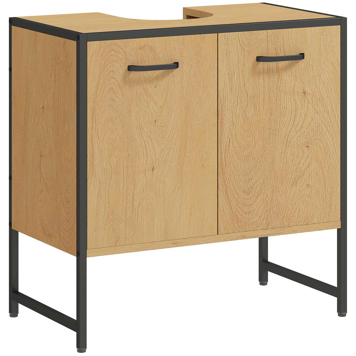 Homcom Bathroom Under Sink Cabinet For Basin Without Or With Pedestal Nature