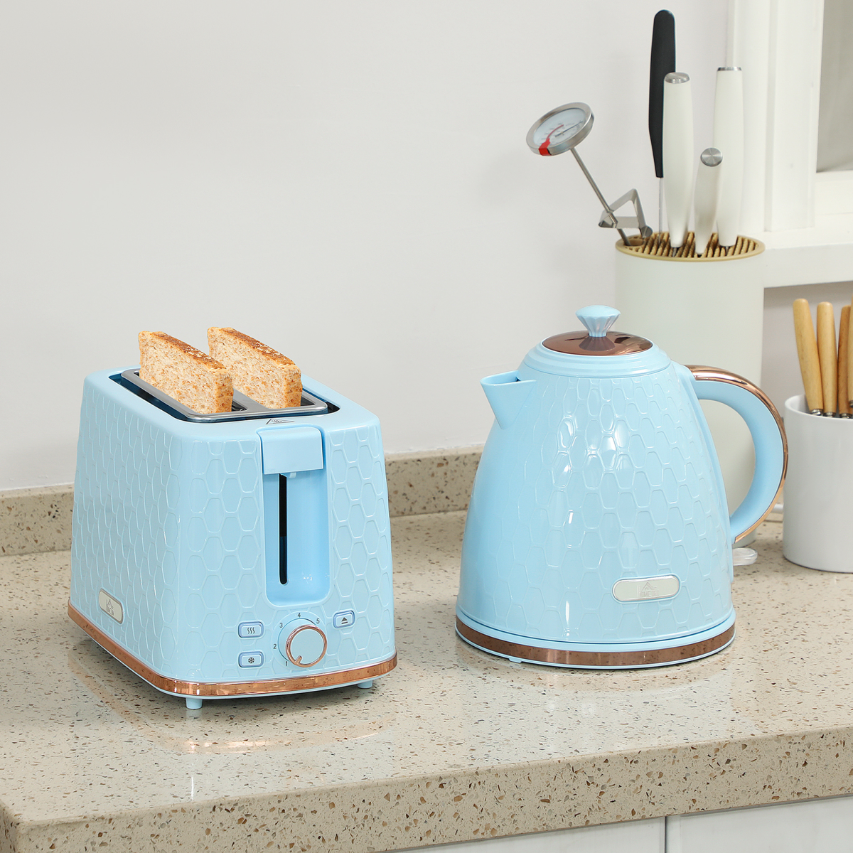 Kettle and Toaster Set 1.7L Kettle & 2 Slice Toaster Set - Produktbild 2