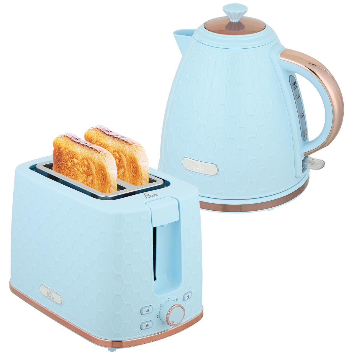 Kettle and Toaster Set 1.7L Kettle & 2 Slice Toaster Set