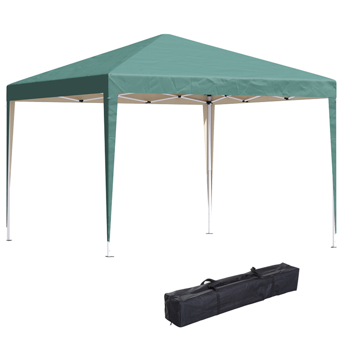  3x3 M Heavy Duty Pop Up Gazebo, 210 D Oxford Cloth-Green