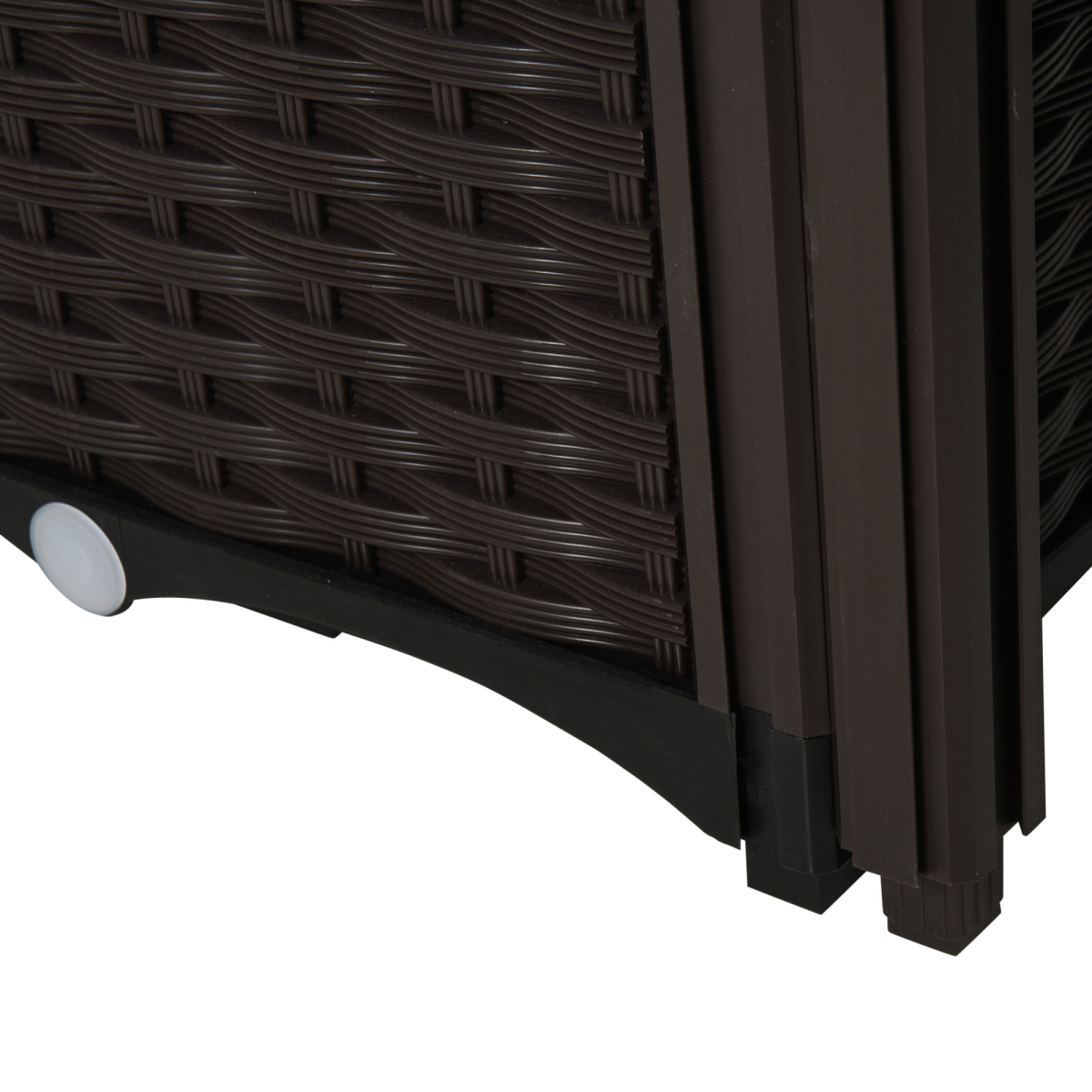  PP Set Of 4 Raised Outdoor Garden Planter Box Brown — image 9