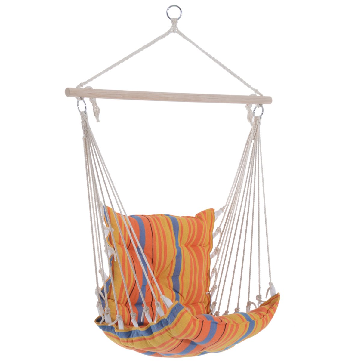  Hanging Swing Chair-Multi-Colour Stripes 