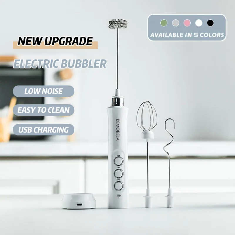 KEMORELA Portable Electric Milk Frother - 3 in 1 Handheld Foamer | BaristaCraft UK product image 1
