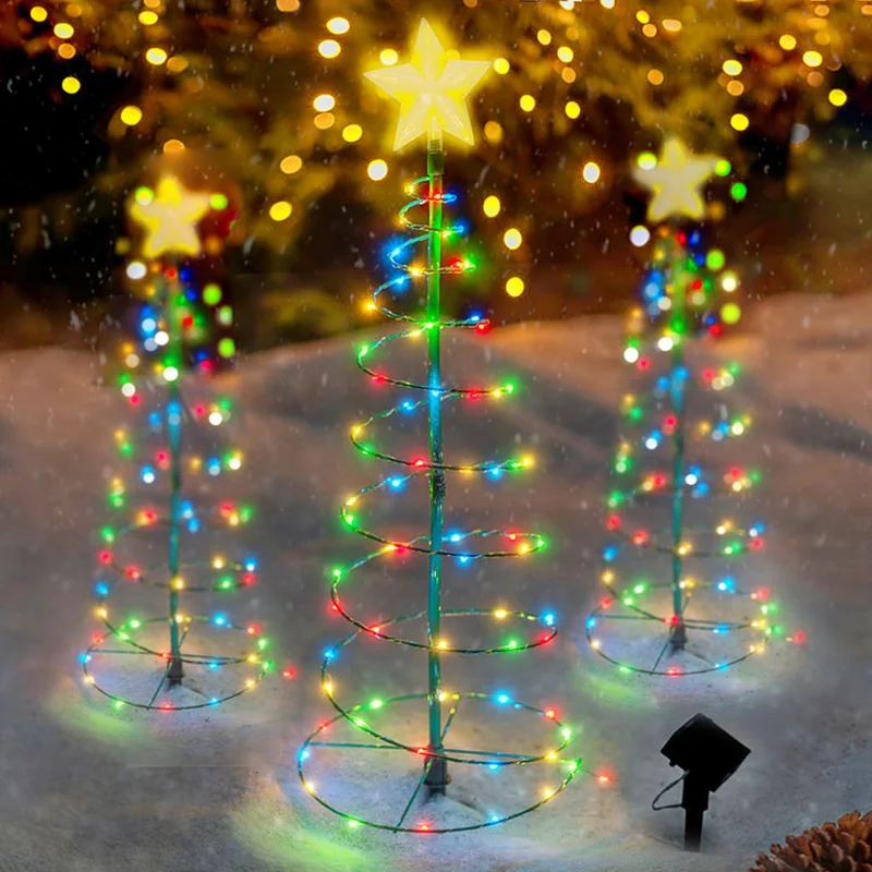 Outdoor Solar Powered LED Christmas Tree Lights - Eco-Friendly Garden Decor | GardenGlow UK product image 1