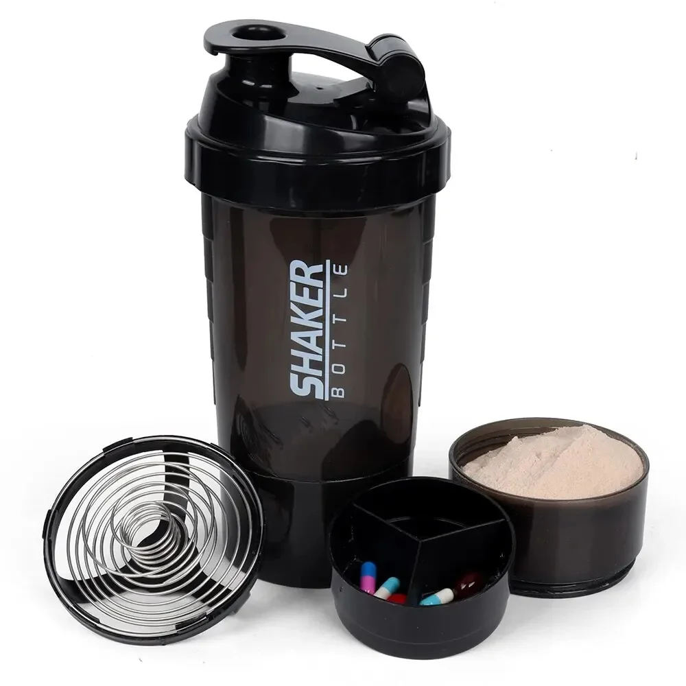 3 Layer Shaker Bottle for Protein Mixing - Durable & Versatile Design - view 1