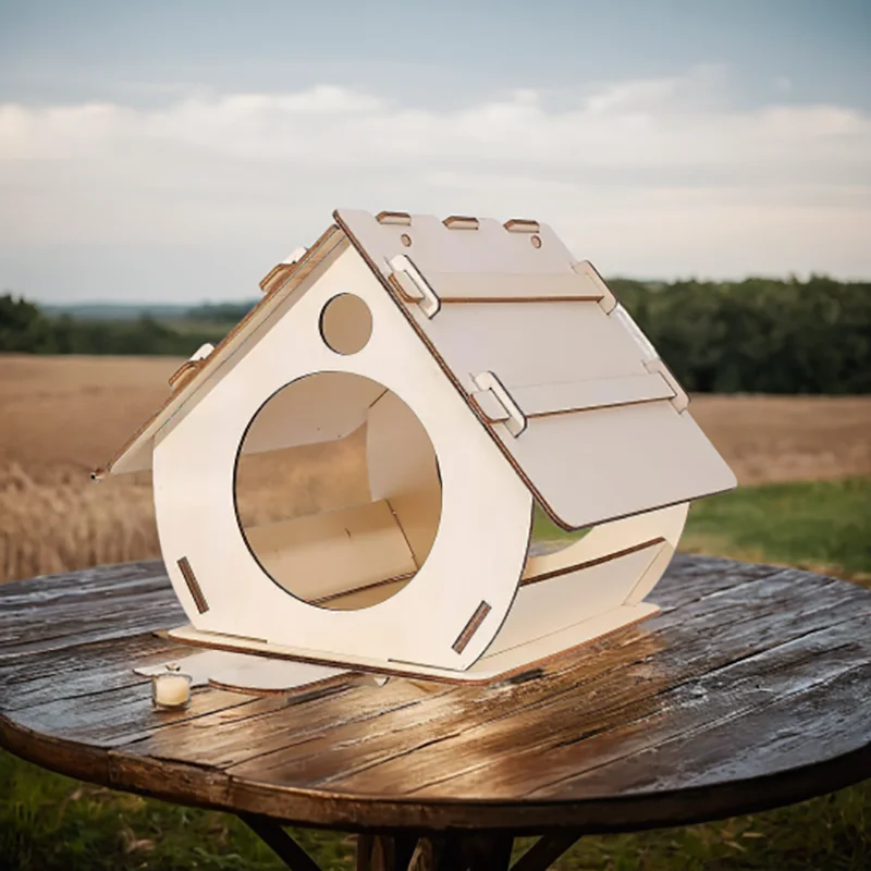 Wooden Bird Feeders - DIY Garden Decor for Outdoor Aviary Enthusiasts