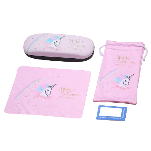 KLASSNUM Unicorn Glasses Case - Durable Plastic Eyewear Storage
